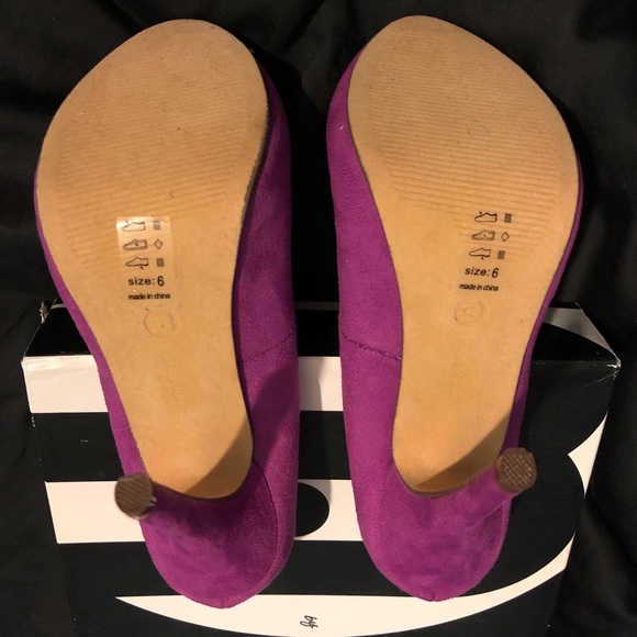 *NWT* Michael Antonio purple suede pumps-Size 5.5/6 - Picture 2 of 8